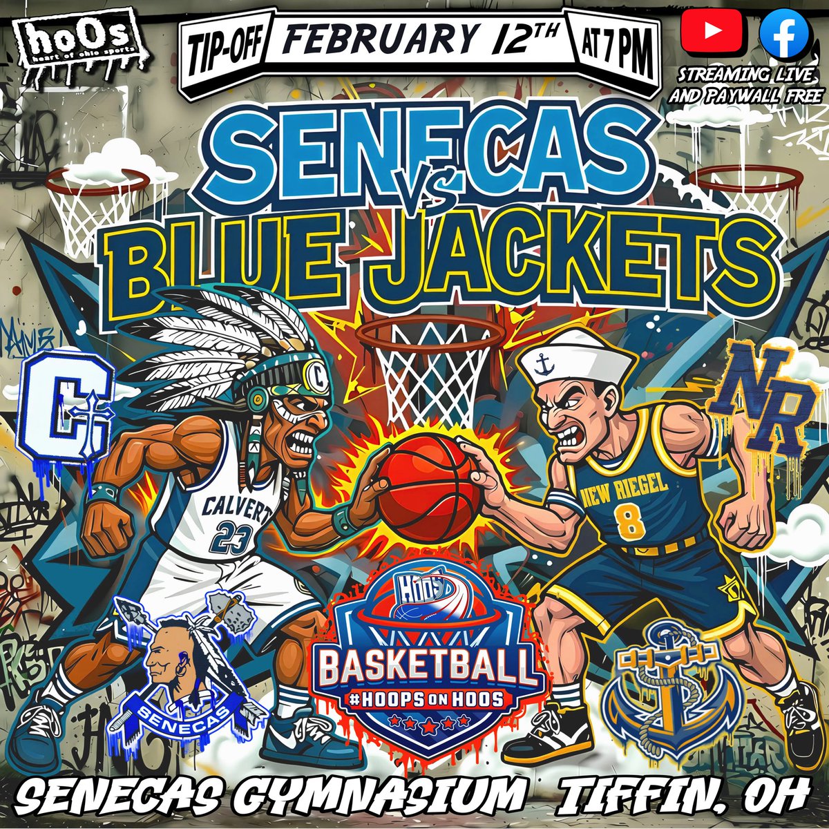 🏀TONIGHT🏀

LIVE from Tiffin, OH 

#OHSAA Hoops

<a href="/SanduskyBayConf/">SanduskyBayConf</a> River matchup

<a href="/Calvertbball/">Calvert Bball</a> 
VS
<a href="/NewRiegelSchool/">New Riegel Schools</a> 

🎙️ - <a href="/N8_Mullins/">Nate Mullins</a> 
💻 - <a href="/StudebakerEllis/">JacobStudebakerEllis</a> 
🎥 - Cooper Snyder

Tip-off: 7PM 

#heartofohiosports #Calvert #NewRiegel #CalvertvsNewRiegel #highschoolhoops