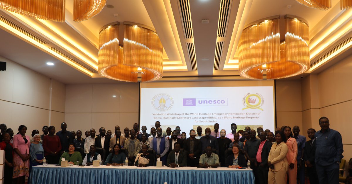 UnescoJuba's tweet photo. South Sudan has validated the emergency nomination of the Boma-Badingilo Migratory Landscape to the @UNESCO World Heritage list-home to the largest mammal migration on Earth!🦌🇸🇸🌍

If inscribed, it would become the country’s first World Heritage Site.🌿

https://t.co/aj6PcGVTVI https://t.co/nHTWz3AytZ