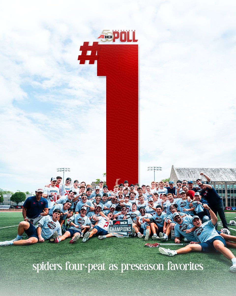 As long as there’s been an <a href="/atlantic10/">Atlantic 10 Conference</a> men’s lacrosse league, there’s been one team picked to finish at the top. 📈

📰 spides.us/3MxWiii

#OneRichmond