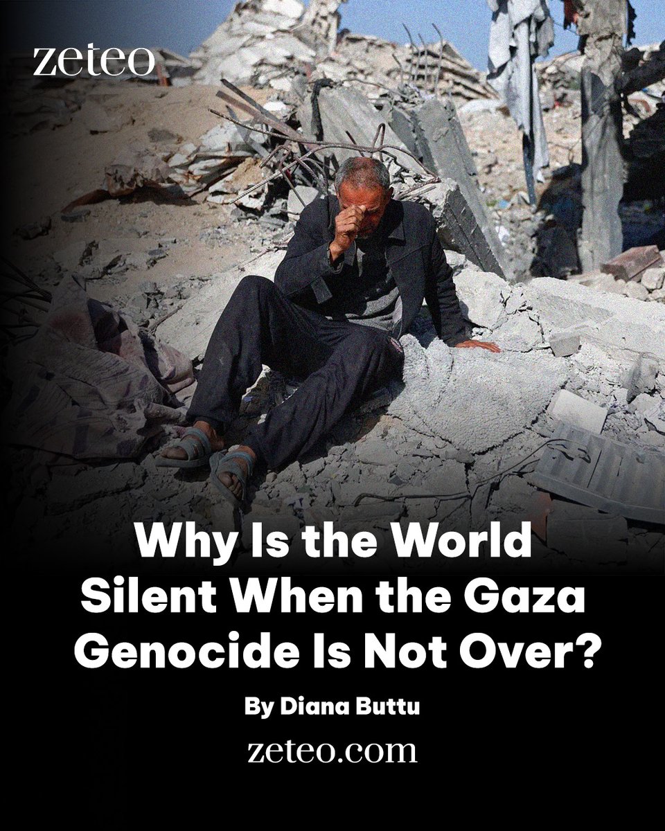 zeteo_news's tweet image. “The focus is on forgetting – pretending that genocide did not happen.”

Palestinian human rights lawyer @dianabuttu writes how Israel continues to brutalize Palestinians as the rest of the world moves on from Gaza.