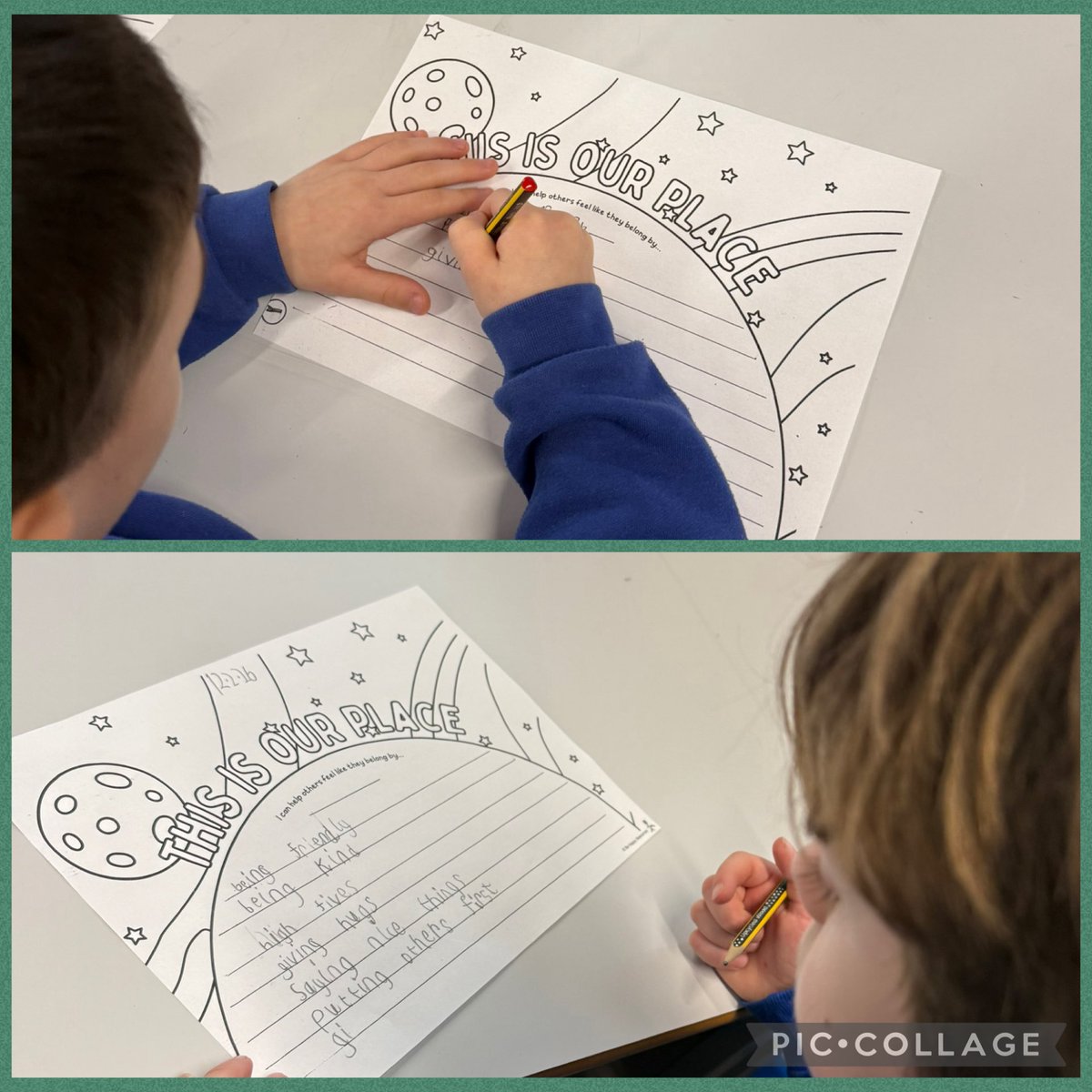 rhosstreet's tweet photo. Blwyddyn 2 have worked on a variety of tasks focusing on #childrensmentalhealthweek. The theme this year is ‘This is My Place’ which is based around belonging and how we can feel a sense of belonging and help others feel like they belong. #RSSwb #RSScfw https://t.co/JRwSkFxJar