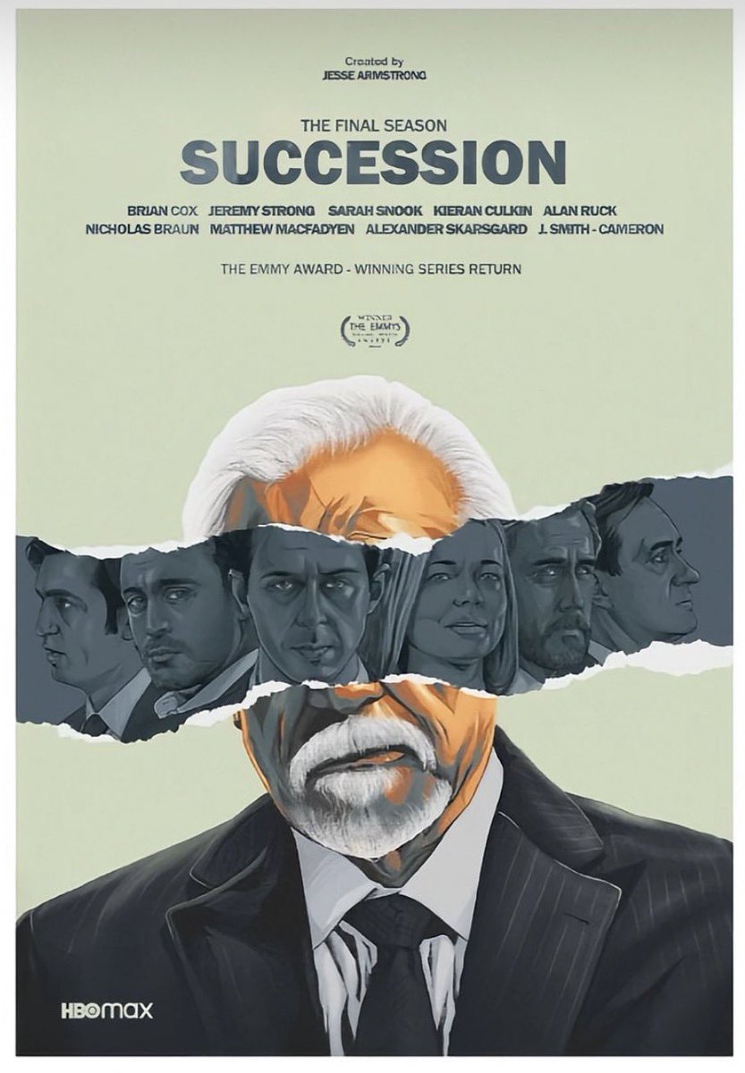 قبل عام بالضبط، أنهيت مشاهدة واحد من أعظم المسلسلات في التاريخ “Succession”
الذي يحتل المرتبة الثالثة في قائمتي لأفضل الأعمال الدرامية على الإطلاق

أشتاق لكل موسم وأشتاق بكل جوارحي لكل حلقة من هذا العمل الخالد ..