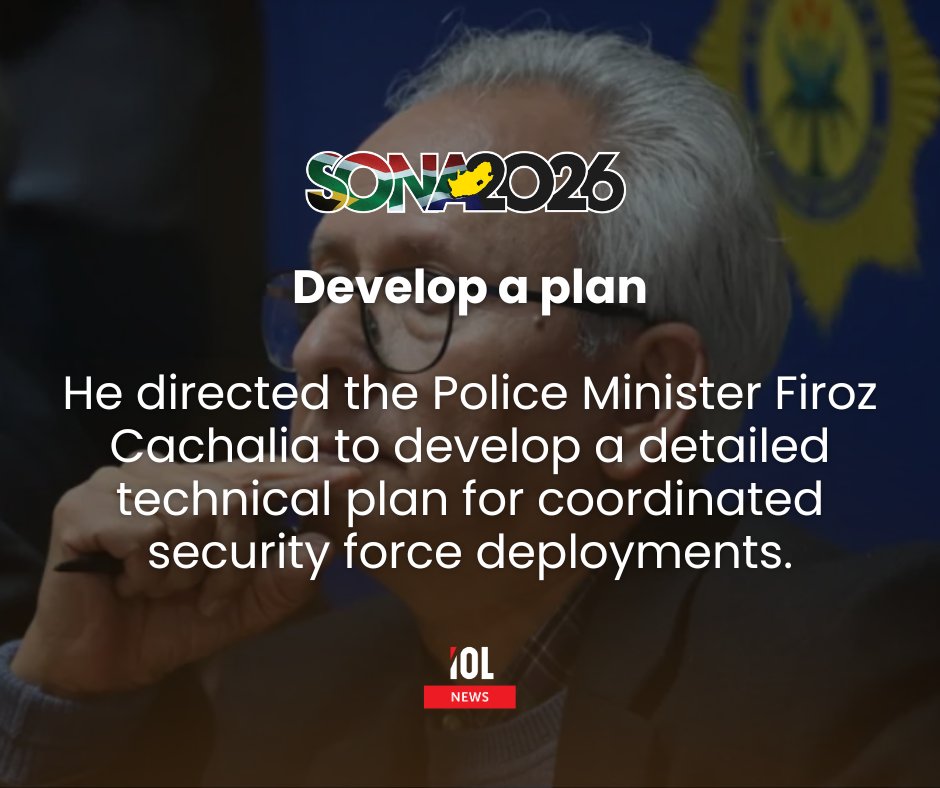 IOL's tweet photo. President Cyril Ramaphosa has deployed the SANDF to tackle organised crime and illegal mining in Gauteng and the Western Cape, calling it a decisive step to restore safety and order.
#CyrilRamaphosa #SANDF #deployed #Gauteng #WesternCape #IOLSONA
Read on https://t.co/YL13XahnAG https://t.co/m9QHJdBBIV