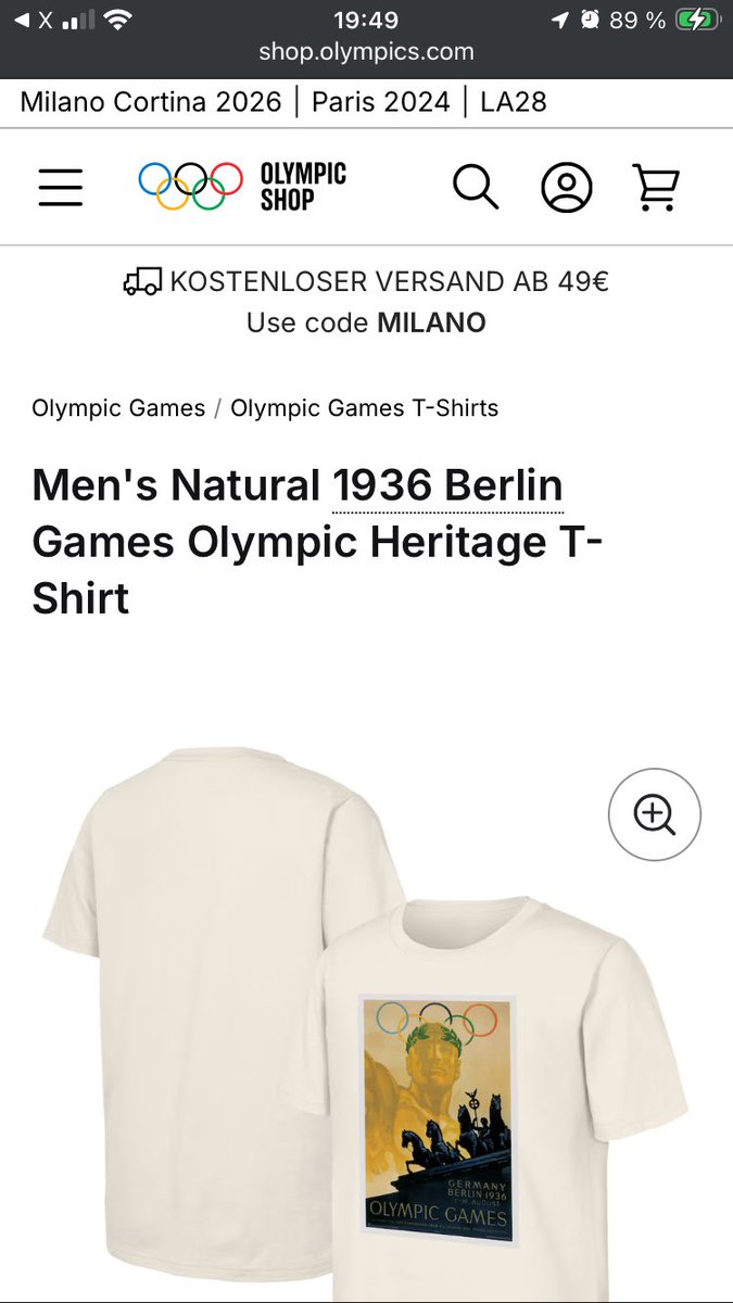 Nur damit ich das klar bekomme

Ihr disqualifiziert einen Ukrainer weil er Tote Sportler zur Erinnerung auf dem Helm hat - verkauft aber in eurem Shop T-Shirts 

Olympia 1936 ??
gehts eigentlich <a href="/iocmedia/">IOC MEDIA</a> 

shop.olympics.com/en/olympic-gam…