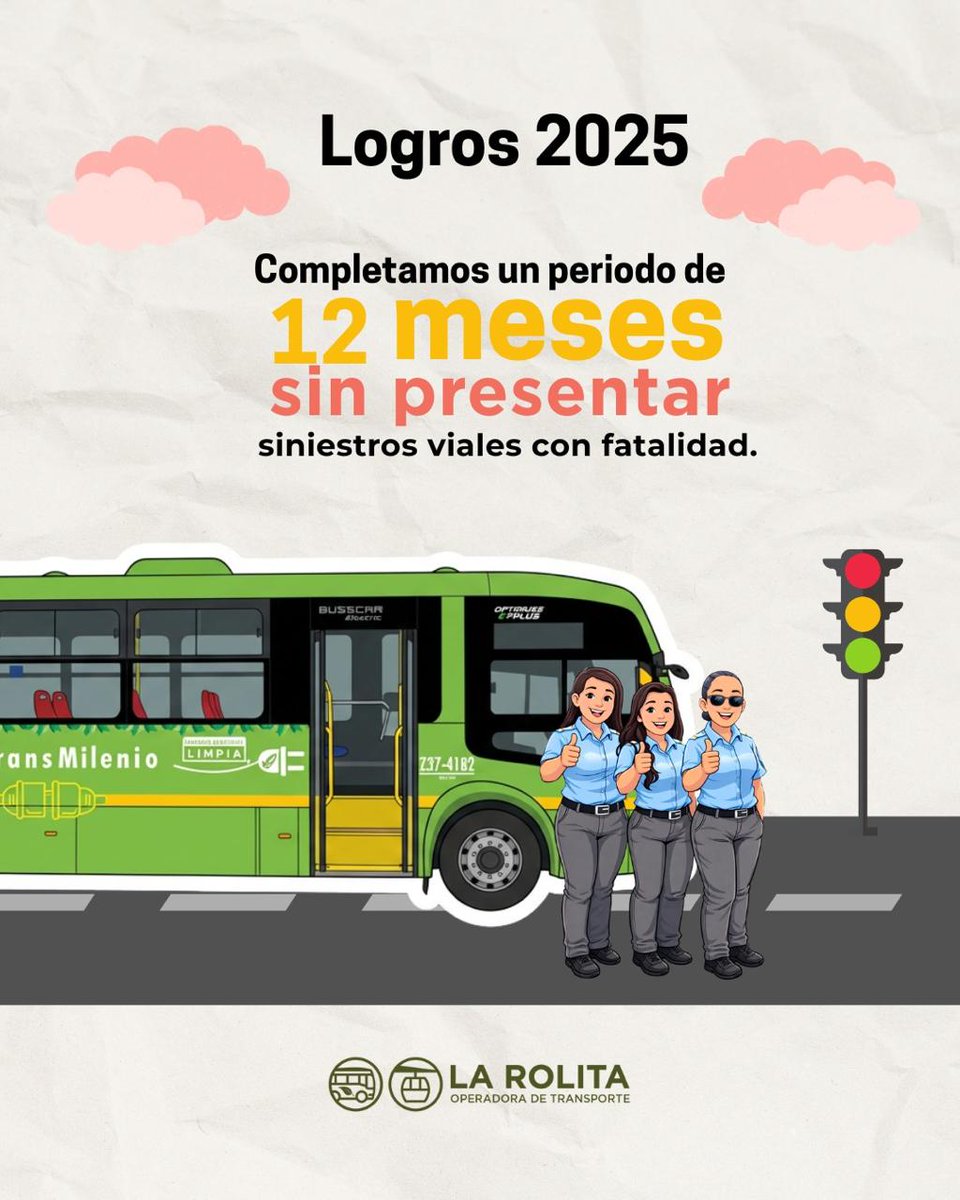 Buen logro <a href="/LaRolitaBog/">La Rolita</a> 🚌✨️🙋‍♀️
Esto es visión cero 👍