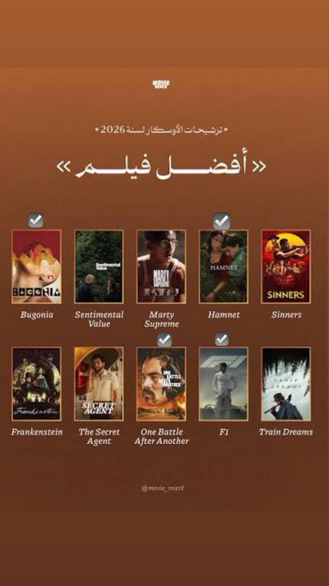 1Yow's tweet image. هذي حصيلتي من افلام السنه
 لعلي متاخر بالمنهج وبكمل الباقي باللي اقدر عليه