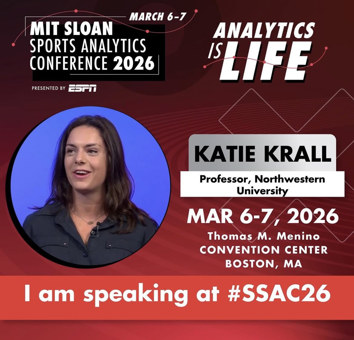 If you’re in Boston March 6-7, I’ve heard Professor Katie Krall’s recs are pretty good