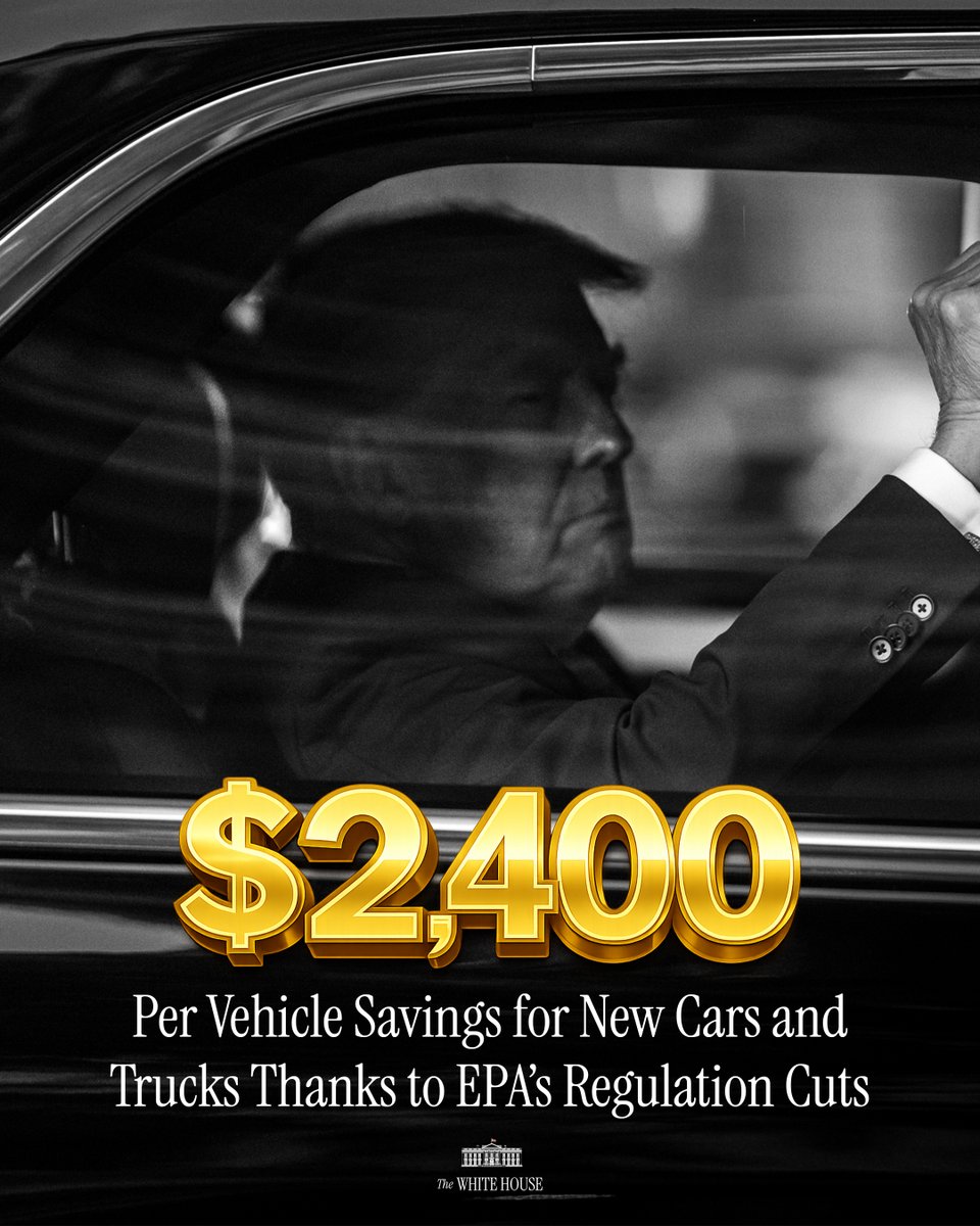 Slashing regulatory red tape and freeing the American taxpayer from crushing regulations. 💰