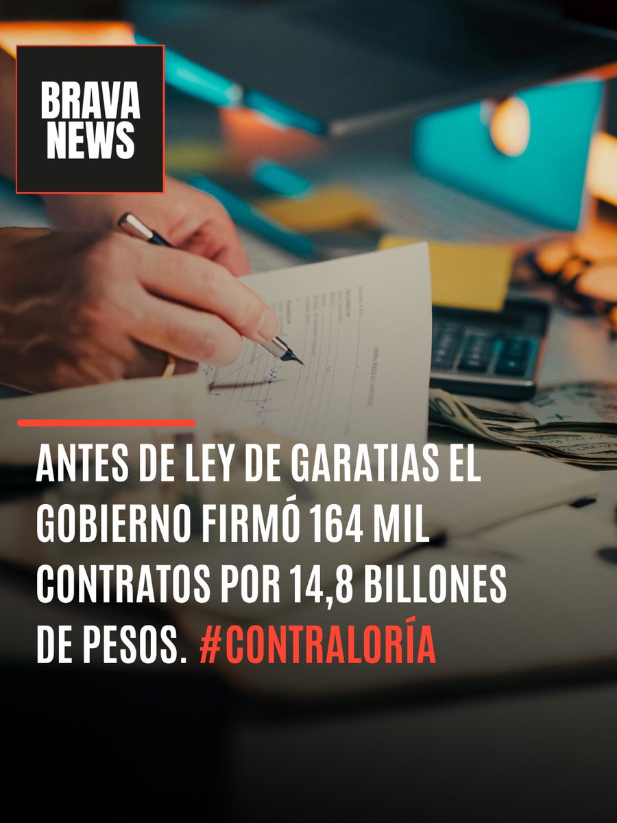 CONTRATACIÓN ESTATAL: En enero de 2026 antes de la Ley de Garantías, el gobierno nacional firmó 164 mil contratos por 14,68 BILLONES de pesos, el 30 de enero hubo un pico de $5,7 billones de pesos. El incremento en relación con el año 2022 es del 52,6 en número de contratos y
