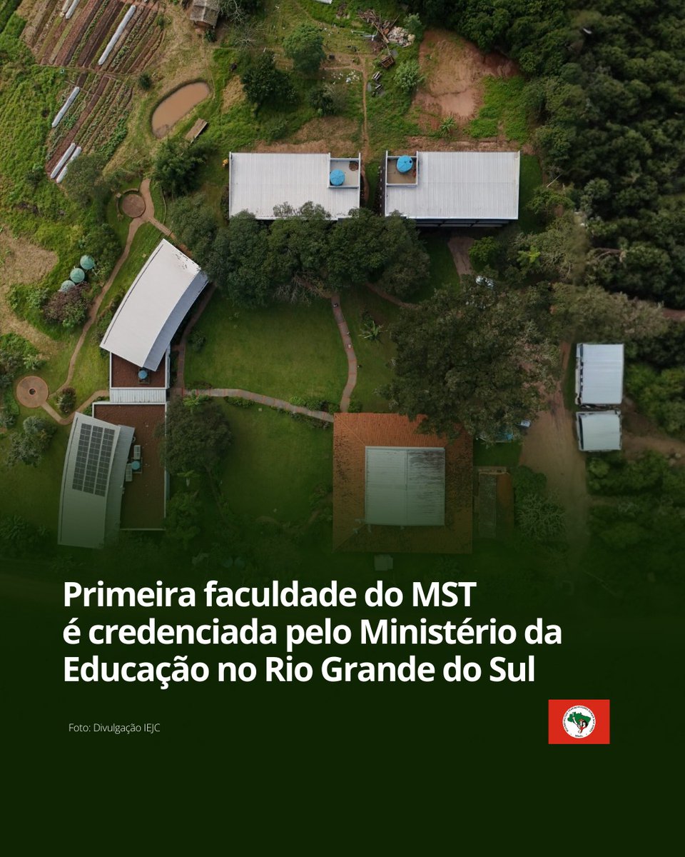 🚩 HISTÓRICO! A Faculdade Josué de Castro em Viamão (RS), é credenciada pelo MEC e passa a integrar o sistema federal de ensino superior.
📲 Saiba mais: mst.org.br/2026/02/12/pri…