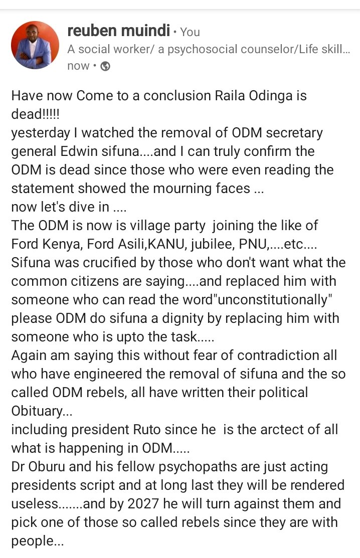 Reuben K. Muindi tweet media