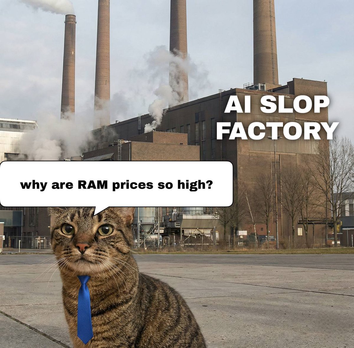 factory cat tweet media