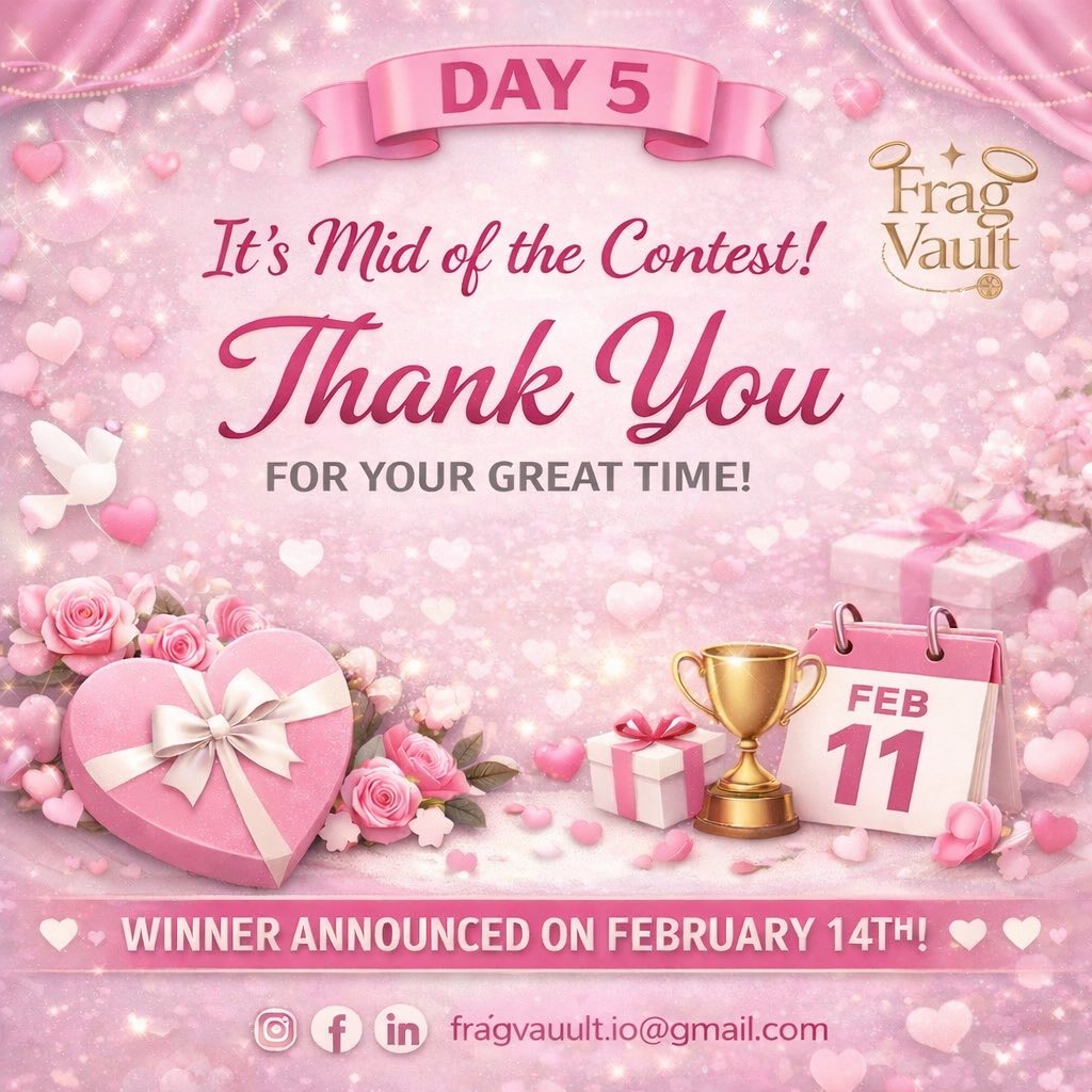 FragVault's tweet photo. 💝 Promise Day Special | Frag Vault 💍

Join our Valentine contest &amp; win 🎁✨
Winner on Feb 14 ❤️

#PromiseDay #FragVault #Valentine2 https://t.co/CMrHHlf7Eq