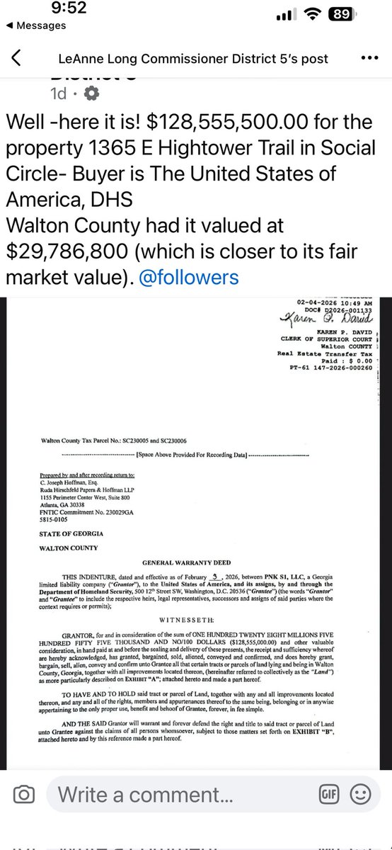 Dorble276083's tweet photo. @GAFollowers Done deal...why did they pay 100 million over asking? https://t.co/deFmbPMCjJ