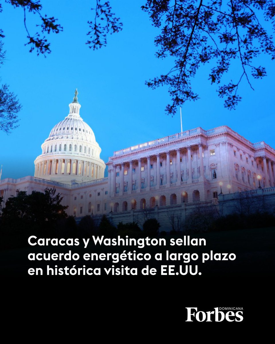 🇻🇪 Venezuela y Estados Unidos anunciaron una asociación energética a largo plazo, acordada por Delcy Rodríguez y Chris Wright, durante una histórica visita de un funcionario de alto rango de la Casa Blanca a Caracas.

🔗 La nota: forbes.do/actualidad/car…