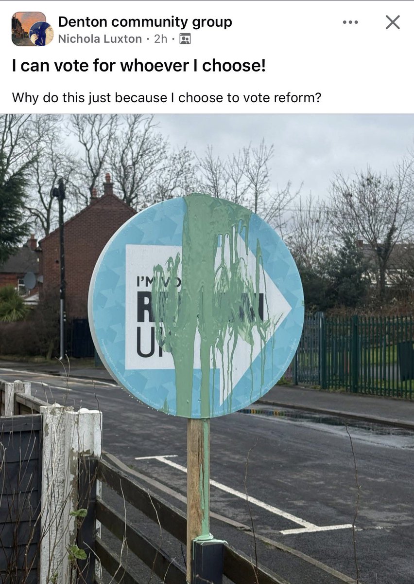 This kind of political intimidation is unacceptable ❌

Keep strong and vote Reform! <a href="/GoodwinMJ/">Matt Goodwin</a>