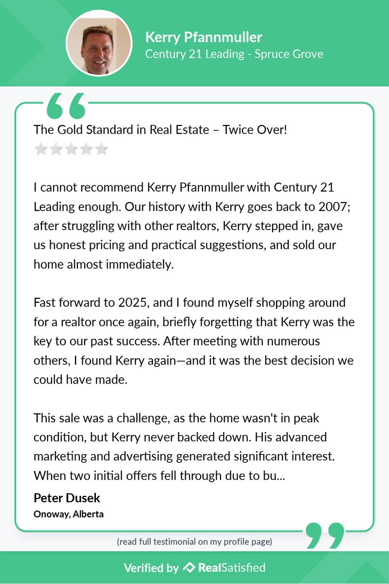 RealEstateKerry's tweet photo. When a client is happy, I'm happy. This made me happy >> https://t.co/l04UrUDGji via @realsatisfied https://t.co/gMfnGM4a60