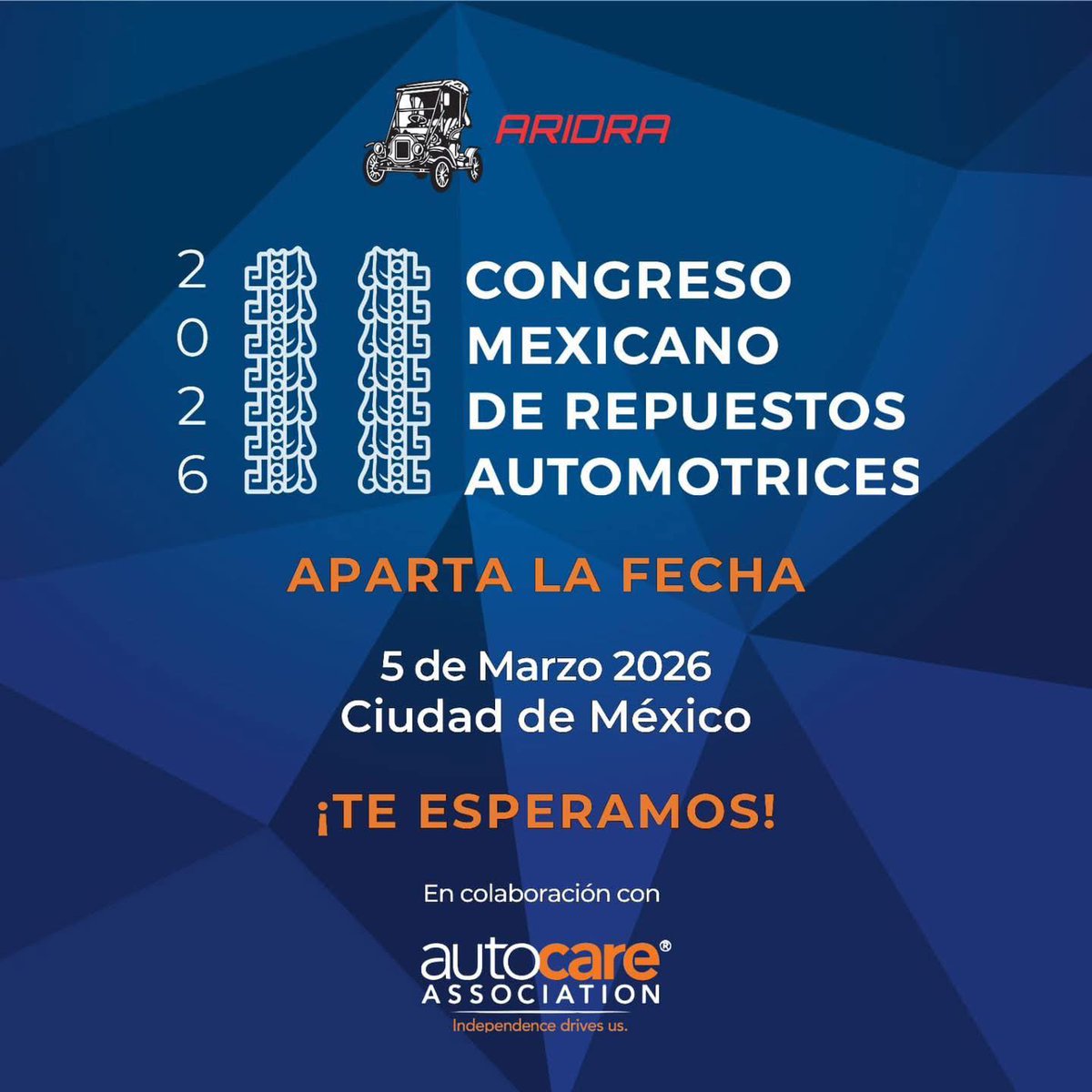 revistaalianza's tweet image. Cada vez falta menos para uno de los eventos más relevantes de la industria: el Congreso Mexicano de Repuestos Automotrices.

📅 5 de marzo.
📍 Ciudad de México.

#TeamAutomotriz | #Aftermarket | #ARIDRA | @AcAridra