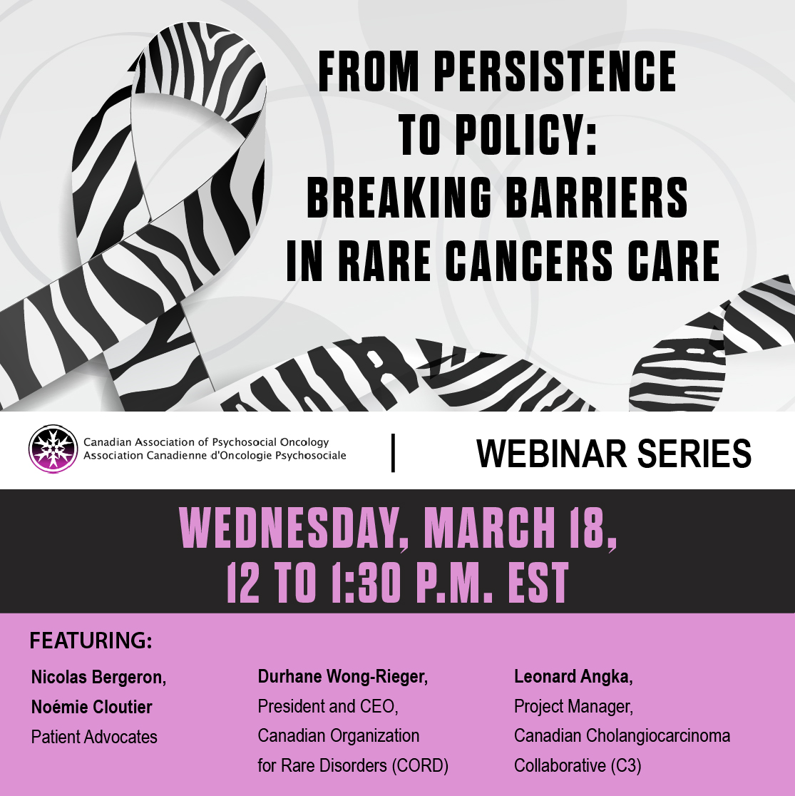 CAPO_ACOP's tweet photo. NEW UPDATE: DATE AND SPEAKER CHANGE

Join @CAPO_ACOP on Wednesday, March 18, 12 to 1 p.m. EST, for a Zoom webinar 

Topic: From persistence to policy: Breaking barriers in rare cancers care

Learn more and register FOR FREE today! https://t.co/MCecxmf6Es https://t.co/oG2LDYbhJW