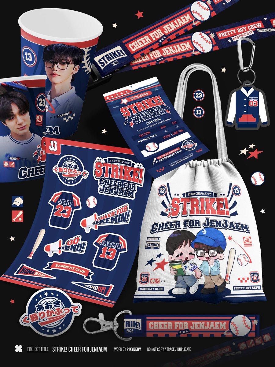 pixyderyid's tweet photo. Merchandise Designs for 'STRIKE! Cheer for JenJaem'  

© 2025 𝐏𝐢𝐱𝐲𝐝𝐞𝐫𝐲

Bookings via DM · Details on pinned📌
Please kindly mention after DM!

tags — #4429Designs #디자인 #디자인커미션 #커미션 #전광판 #광고디자인 #전광판디자인 #kpopcommission #nctjnjm #jeno #jaemin https://t.co/B06anITpU7