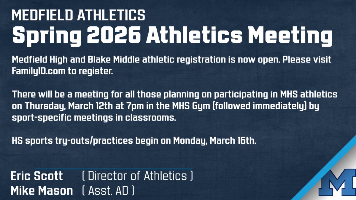 Medfield Athletics tweet media