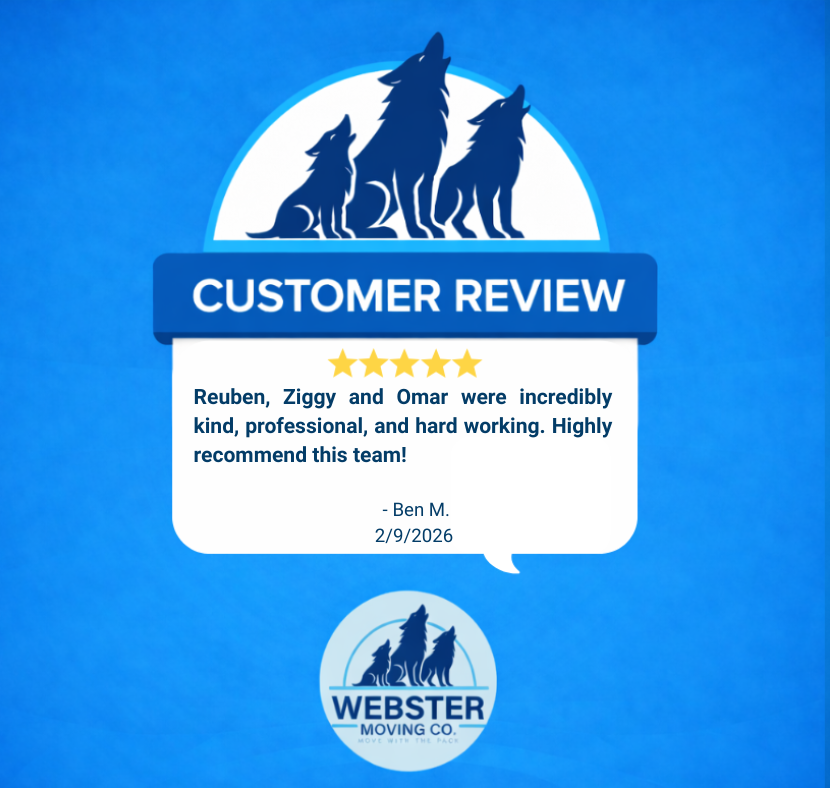 webstermoving's tweet image. Happy customers make what we do worth it.
Thank you for the amazing review and for moving with the pack! #MovingDoneRight #LocalMovers #StressFreeMove