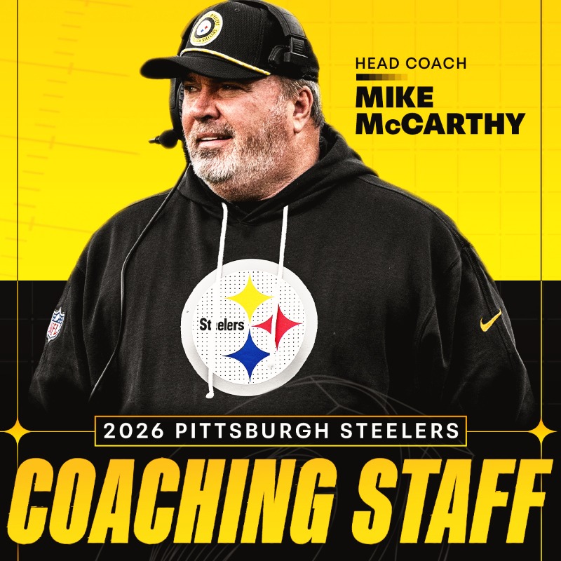steelers's tweet photo. We have finalized our 2026 coaching staff.