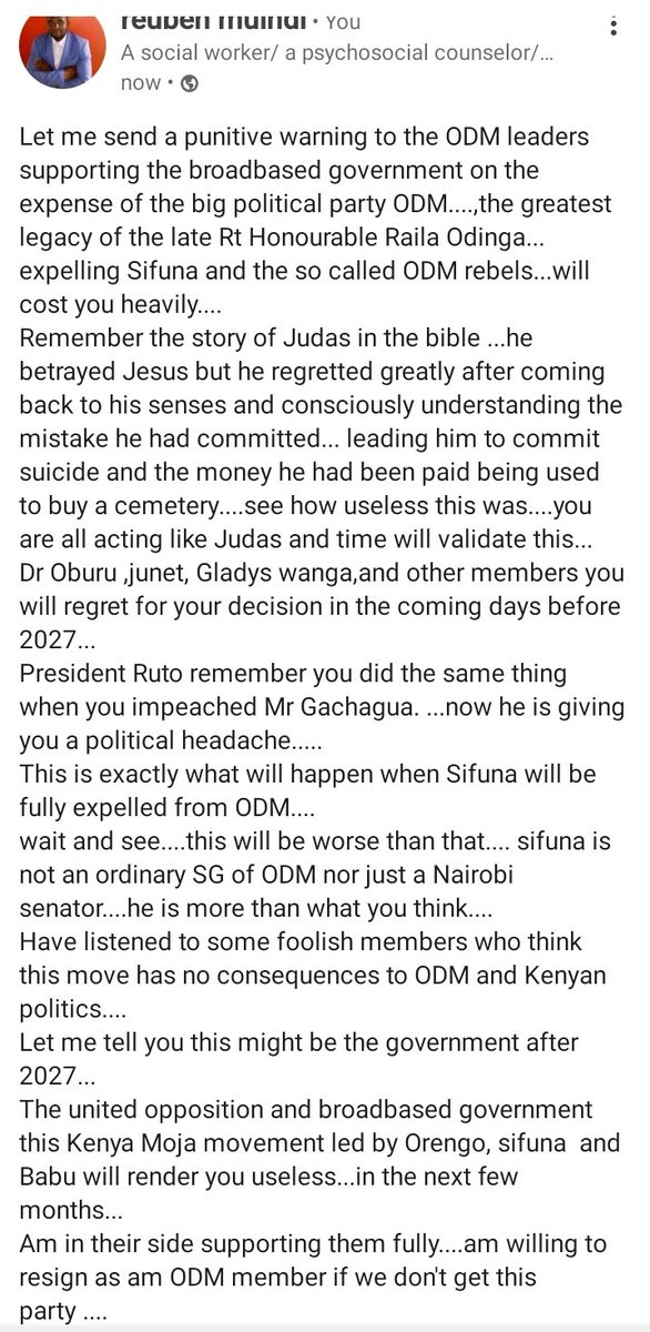 Reuben K. Muindi tweet media