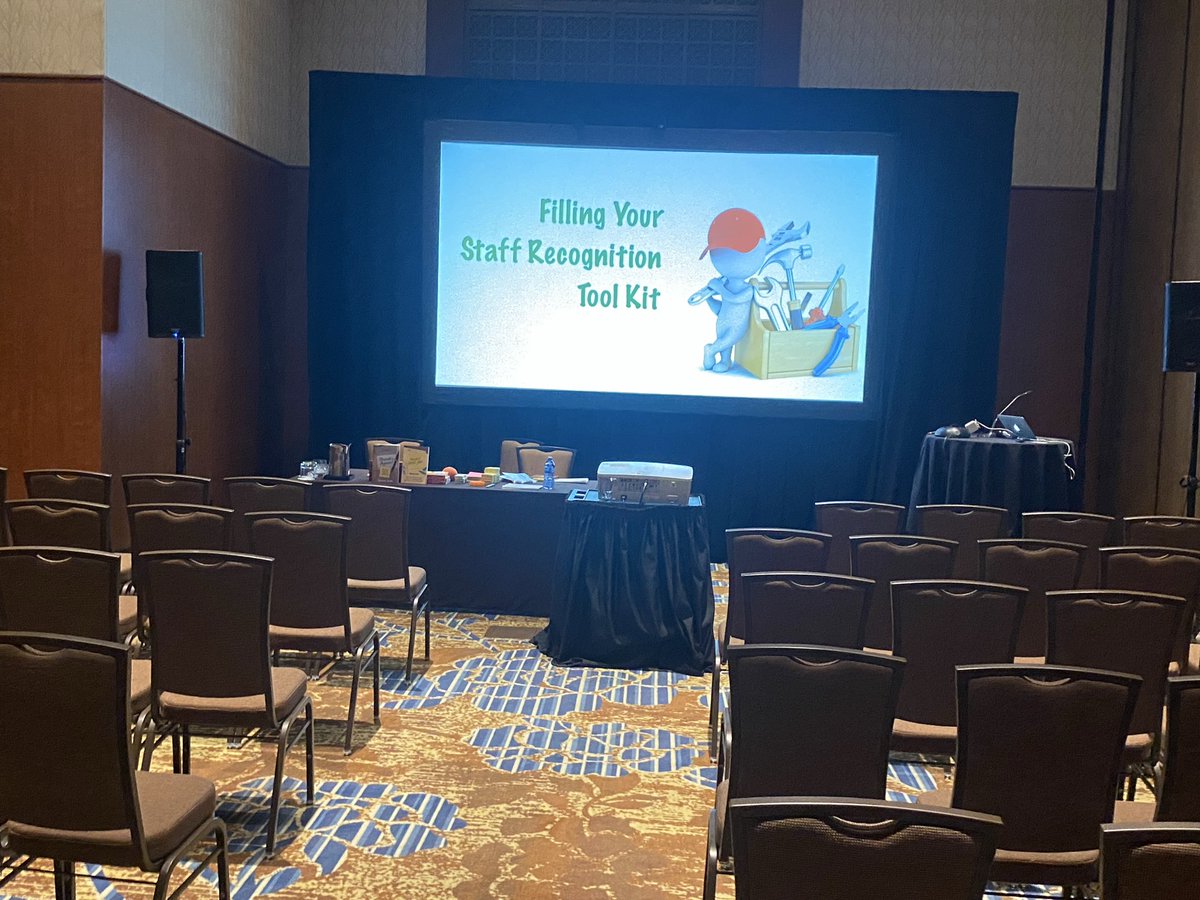 Just finished setting up for my first program at CCTCA2026. #StaffRecognition #YYC #Leadership