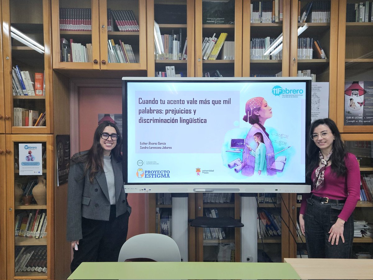 EstherAlvg's tweet photo. Muchas gracias al IES Obispo Argüelles (Villablino) y al IES Álvaro de Mendaña (Ponferrada) por acogernos tan bien y dejarnos hablar un ratín de nuestras investigaciones 🤩 #11Febrero #diadelamujerylaninaenlaciencia https://t.co/LgZXhfEOBu