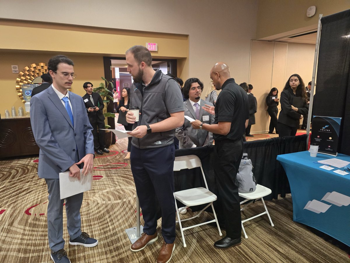 Soltexinc's tweet photo. Soltex is excited to be at the @UHouston Career Fair connecting with talented students and exploring future opportunities.

We’re currently seeking summer interns who are eager to gain hands-on experience and contribute to a growing, innovation-driven company.

#SoltexCareers #UHCareerFair #SummerInternships #SoltexInc #FutureLeaders #TeamSoltex