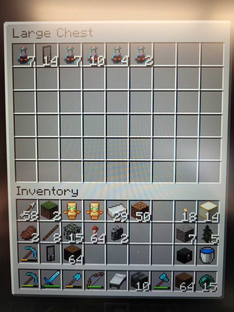 Landryj38's tweet photo. Tried @impulseSV mob farm he did a few days ago... to hunt down that Ominous potionโฆ and wow ๐
Thing works GREAT ๐ช
10.mins of afk and I've got enough lol
Minecraft never disappoints ๐
#Minecraft #SurvivalMinecraft #MobFarm #Gaming #ImpulseSV https://t.co/HLZ95COygF