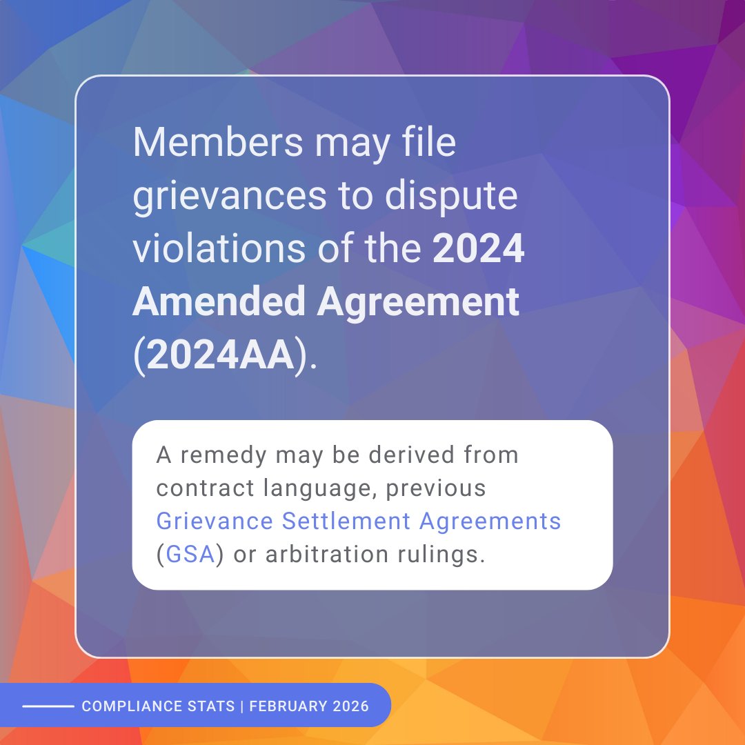 (1/3) Swipe through the February edition of NJASAP Compliance Monthly for January grievance statistics, arbitration news, the SBA session recap + current arbitration docket. 📊