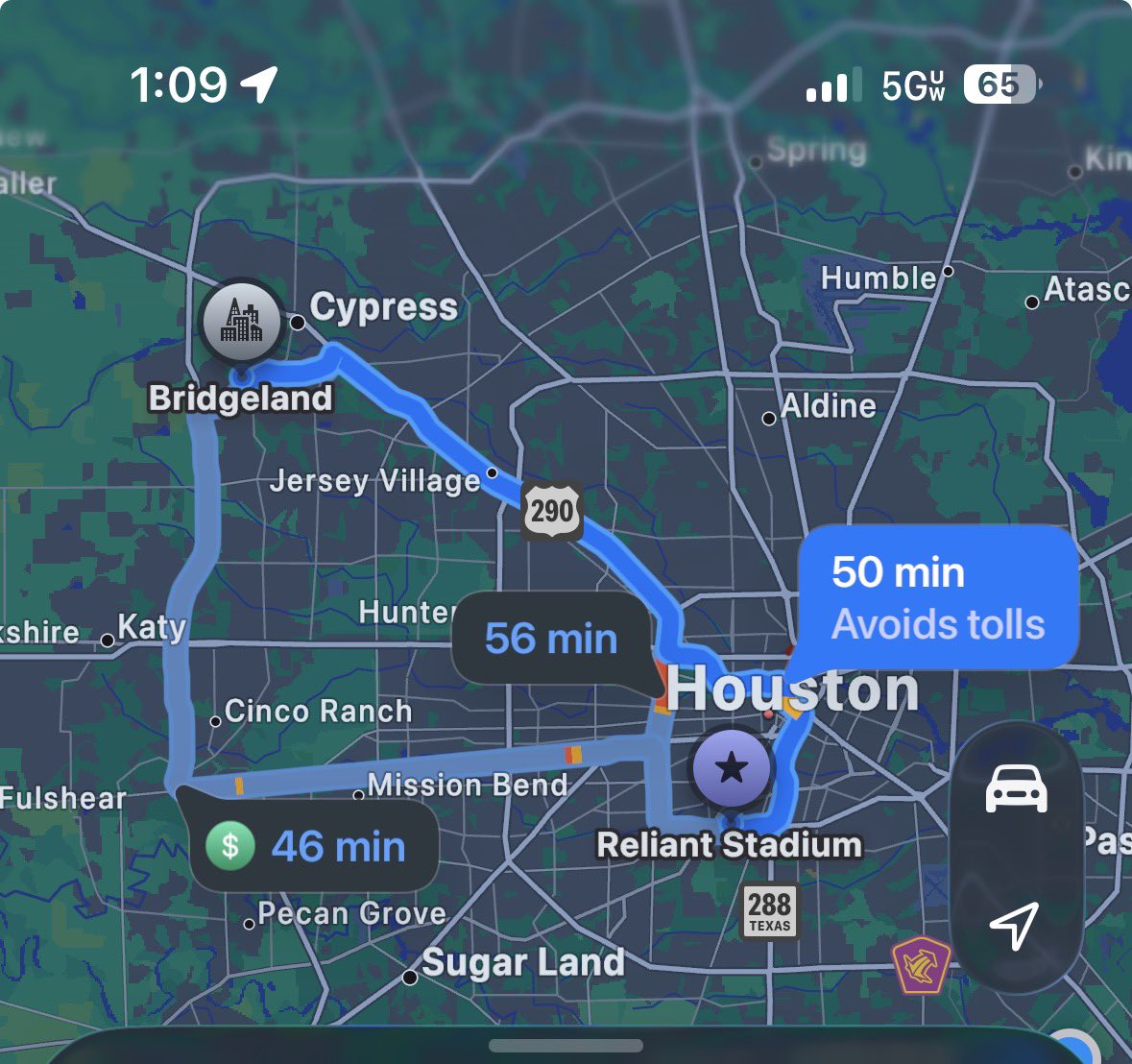 Another episode of Houstonians saying Houston is always an hour away from Houston.. smh