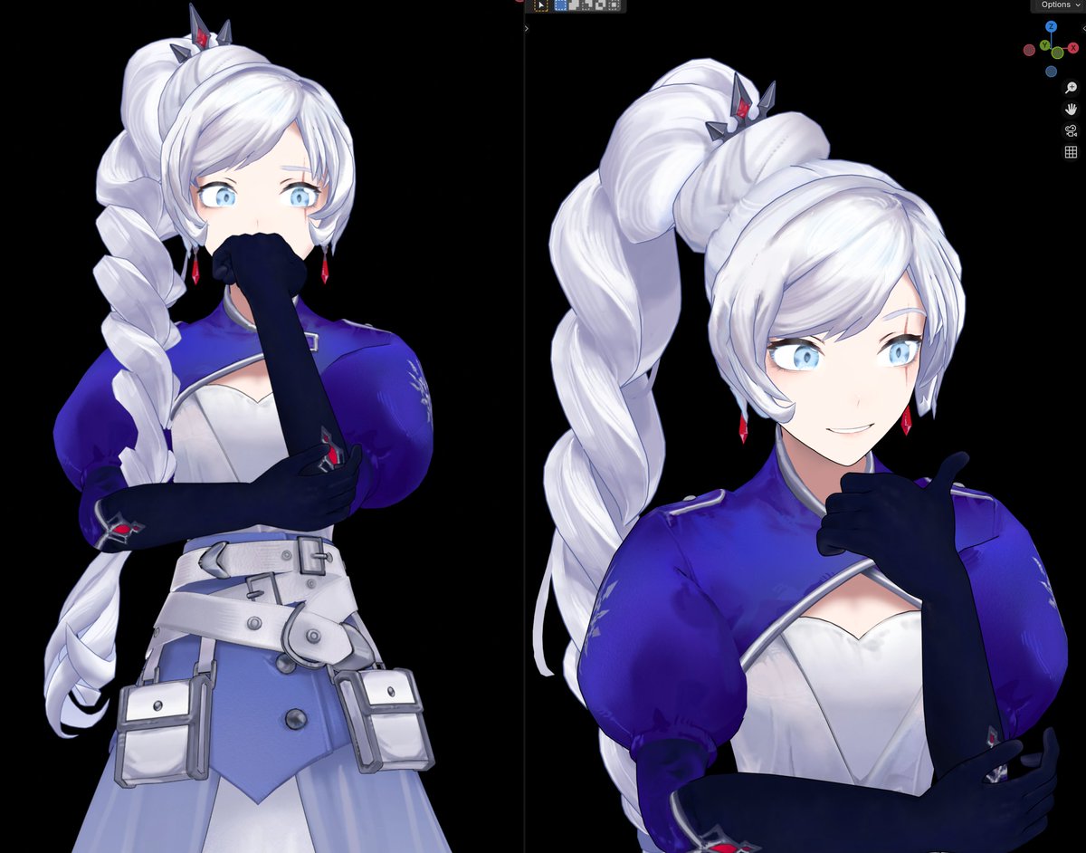 atlas weiss retexture.... whitegirl #rwby
