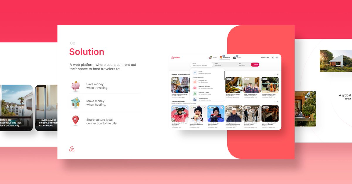 sharafvisuals's tweet photo. 100 days 100 designs.

Day - 01 Redesigning 4 slides of Airbnb Pitch deck.

Thoughts on comments 😎 

#pitchdeck #powerpoint #presentation https://t.co/sbVhT4YF1z