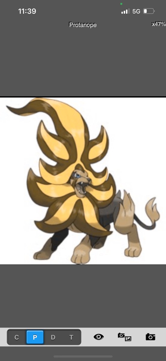 What Pokémon look like to me as a colorblind trainer part 473: Mega Pyroar