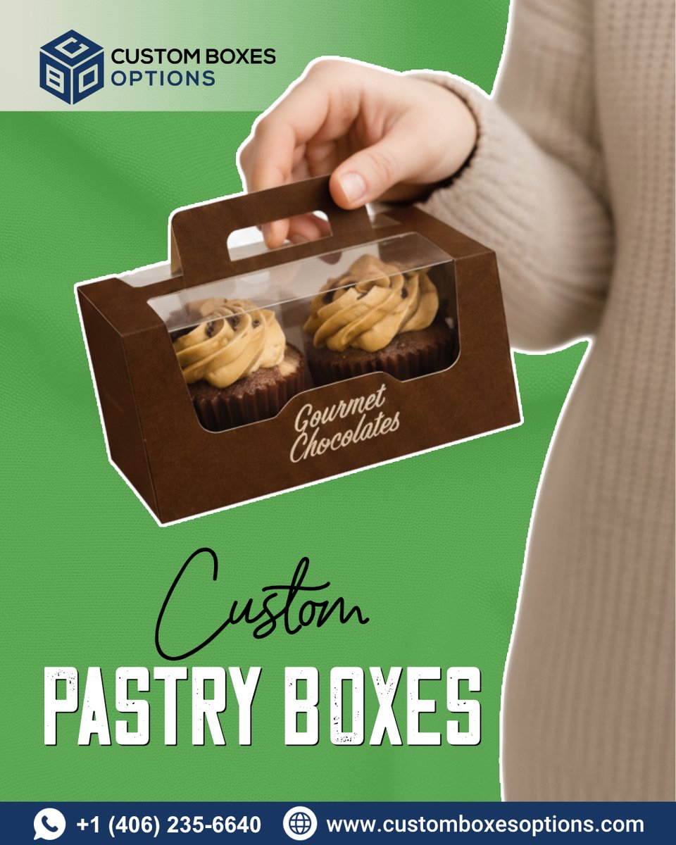 customboxoption's tweet image. Make your pastries look as premium as they taste. 🧁✨
Our Custom Pastry Boxes are designed to protect freshness while elevating your brand presentation. 
🚚 Free Delivery Nationwide
🎉 50% OFF on Your First Order
#CustomPastryBoxes #BakeryPackaging #FoodPackagingSolutions #CBO