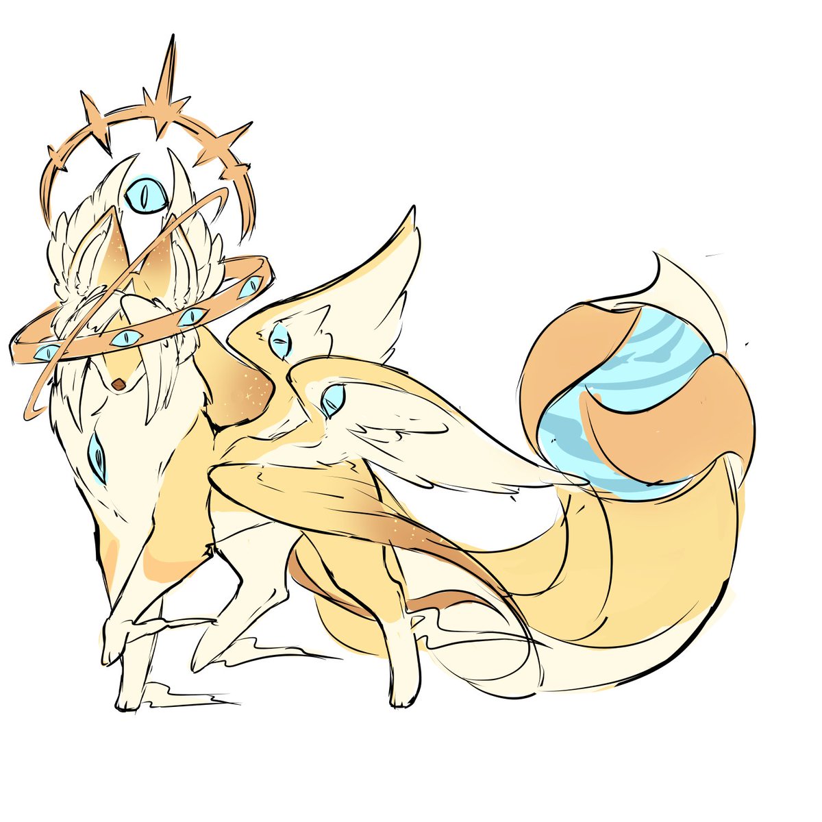 Seraphim fox design wip 💝