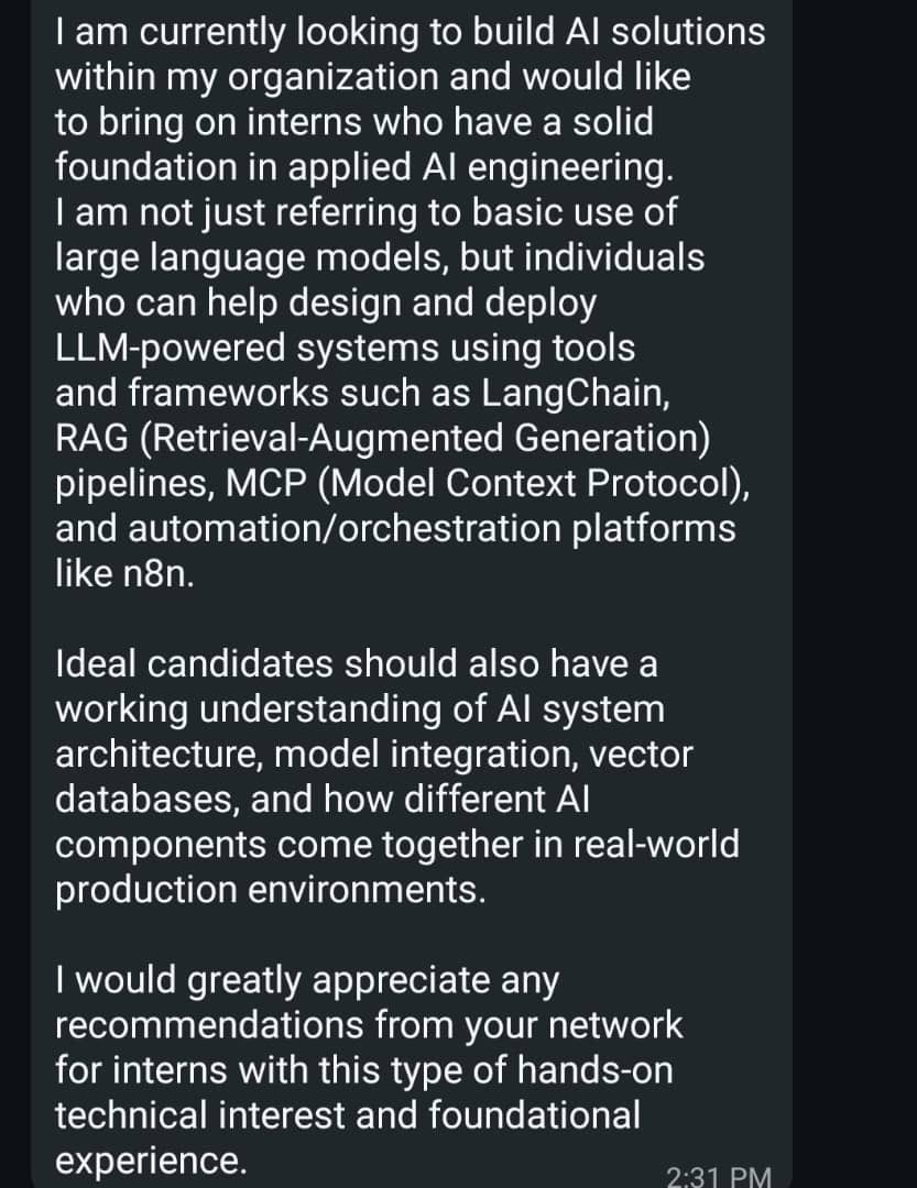 Who’s interested?