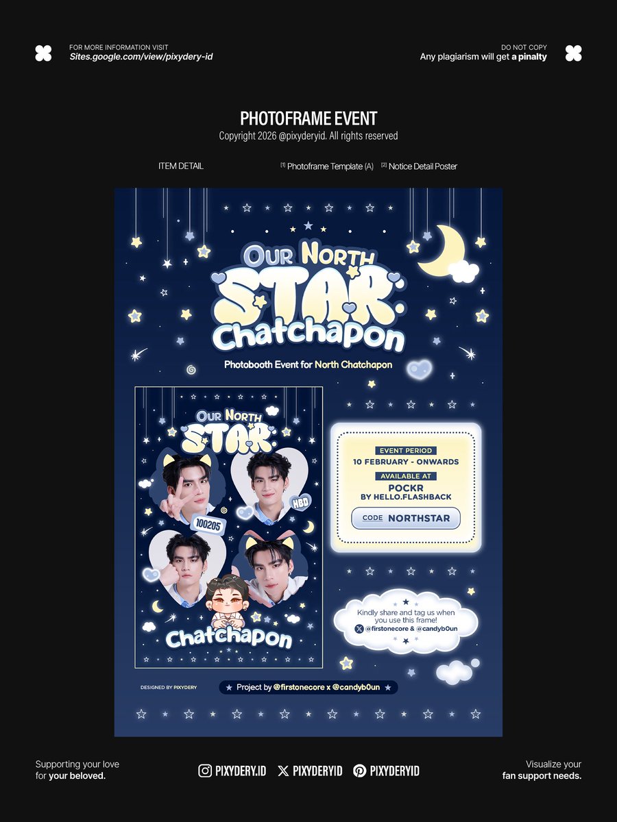 pixyderyid's tweet photo. Photoframe Event Design for 'Our North Star: Chatchapon'

© 2026 𝐏𝐢𝐱𝐲𝐝𝐞𝐫𝐲

Bookings via DM · Details on pinned📌
Please kindly mention after DM!

tags — #4429Designs #디자인 #디자인커미션 #커미션 #전광판 #광고디자인 #전광판디자인 #kpopcommission #chatchapon #north https://t.co/ILEC6NAfyO