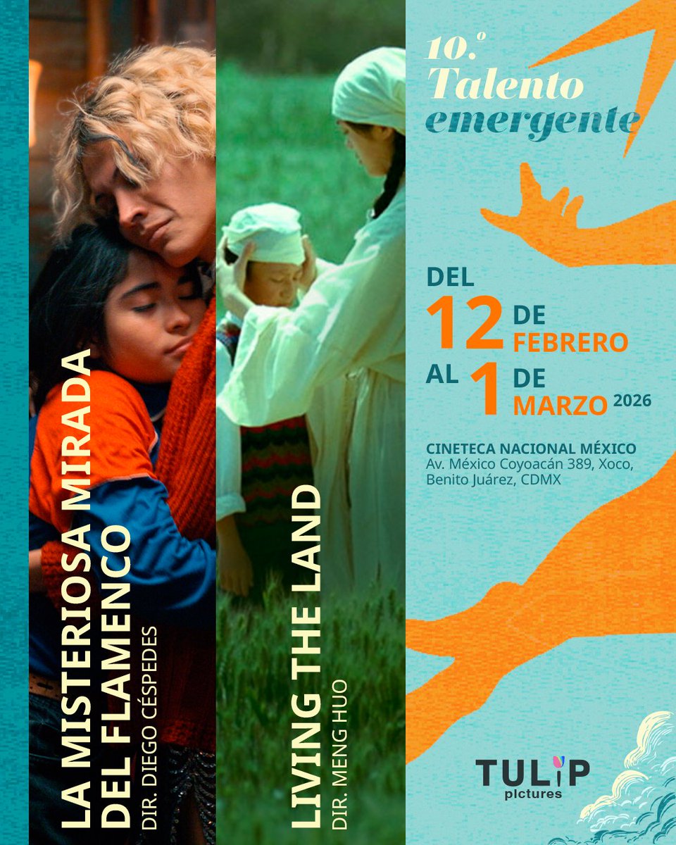 TulipPicturesmx's tweet photo. 📅 Todo listo para formar parte de la 10º Muestra de Talento Emergente.
Del 12 de febrero al 1 de marzo, la @cinetecanacionalmx será sede de este ciclo dedicado a cineastas debutantes que están marcando el rumbo del cine contemporáneo.
No te quedes fuera y vive la experiencia. 🍿 https://t.co/PDukqS8iYT