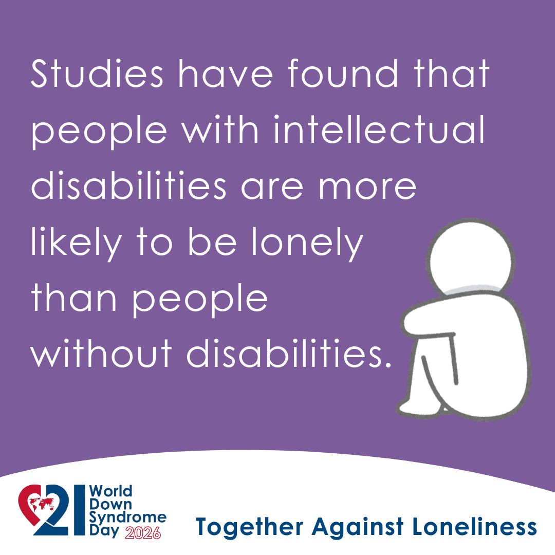 The Problem of Exclusion
Many people with Down syndrome are still denied education or work. This makes us feel alone—39% of us feel lonely often. We mark #WorldDownSyndromeDay to tell governments we deserve better.

Learn more: worlddownsyndromeday.org/what-is-down-s…

#TogetherAgainstLoneliness