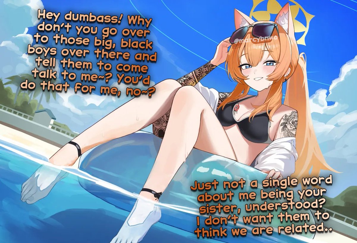 MarcyBNWO's tweet image. You hate when your sister treats you like this, especially in public!

But there's nothing you can.. is there?