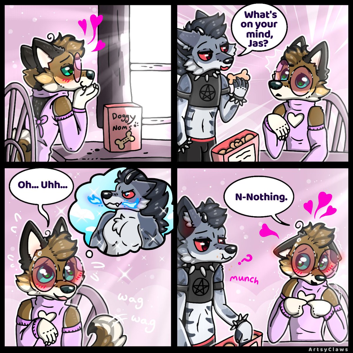 The fox is being gay again 🌈🦊🐺