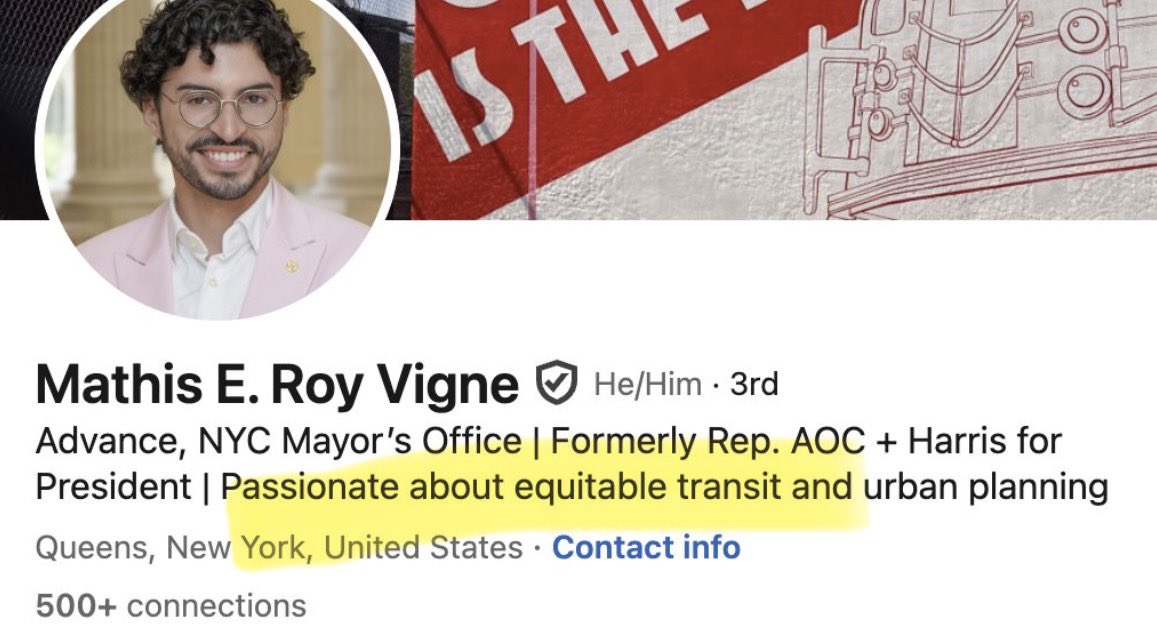 “Passionate about equitable transit” 
=
“Don’t you dare make me sit in economy seats! Where is my Perrier?!”