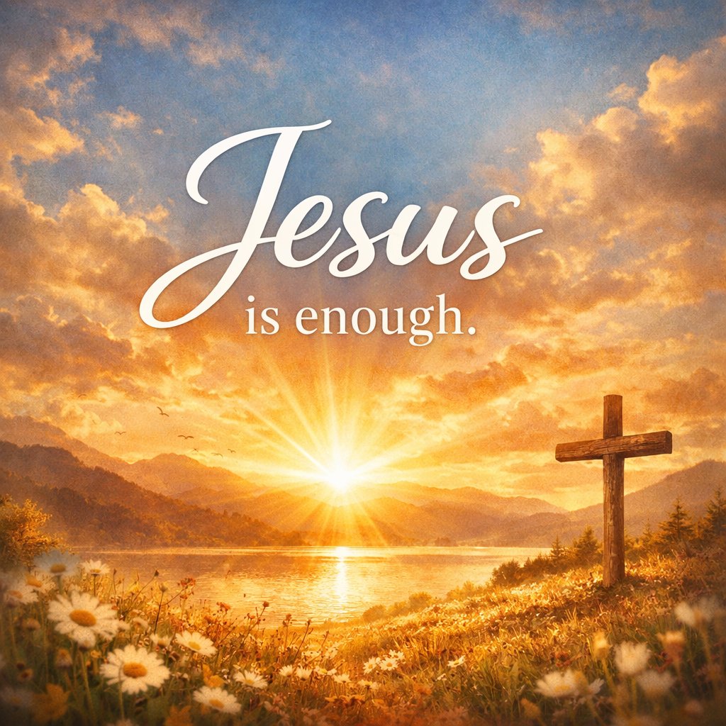 Jesus is enough.