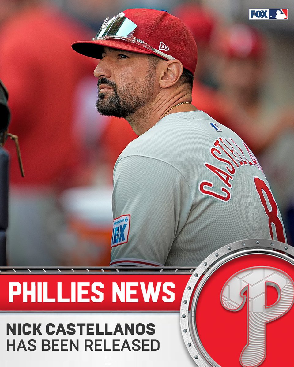The Phillies announced that they have released Nick Castellanos