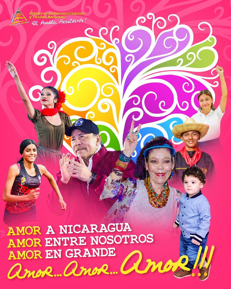 ❤️🇳🇮 ¡Amor a Nicaragua, amor entre nosotros, amor en grande!

🖤❤️ Celebramos nuestra identidad, nuestra cultura y la fuerza de un pueblo que camina unido ✊🌺

#FSLN
#AmorANicaragua