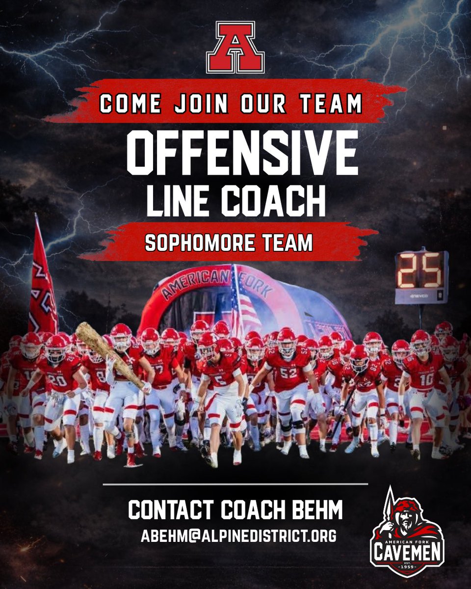 American Fork High School Caveman Football tweet media